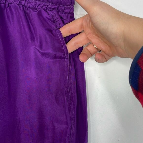 Vintage Silk Joggers Purple Vintage Size 2X - Picture 3 of 7